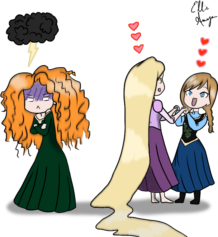 Rapunzel Just Got A New Friend And I Think Merida Is - Princess (783x809)
