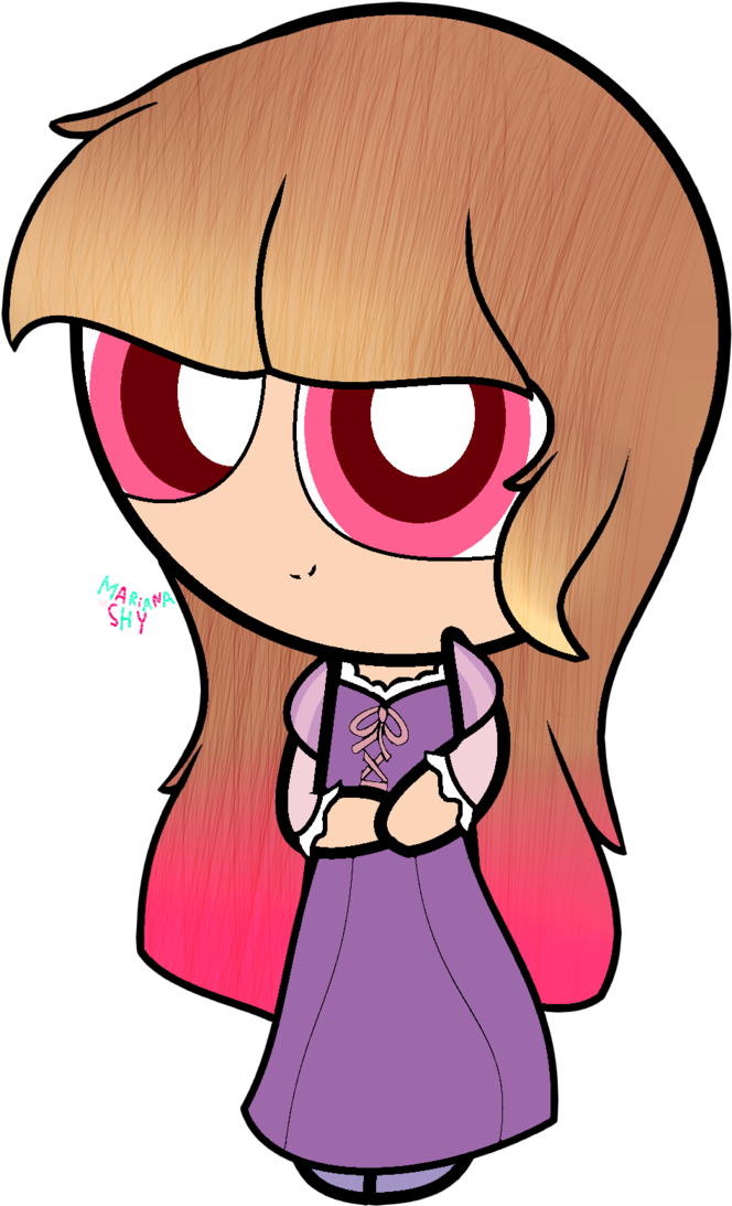 Megan As Princess Rapunzel By Mariana-shypuppy02 - Icon Smile (711x1124)