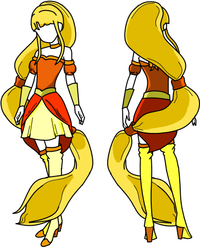 Cure Saffron Rapunzel By Tloz-freack123 - Rapunzel (505x560)