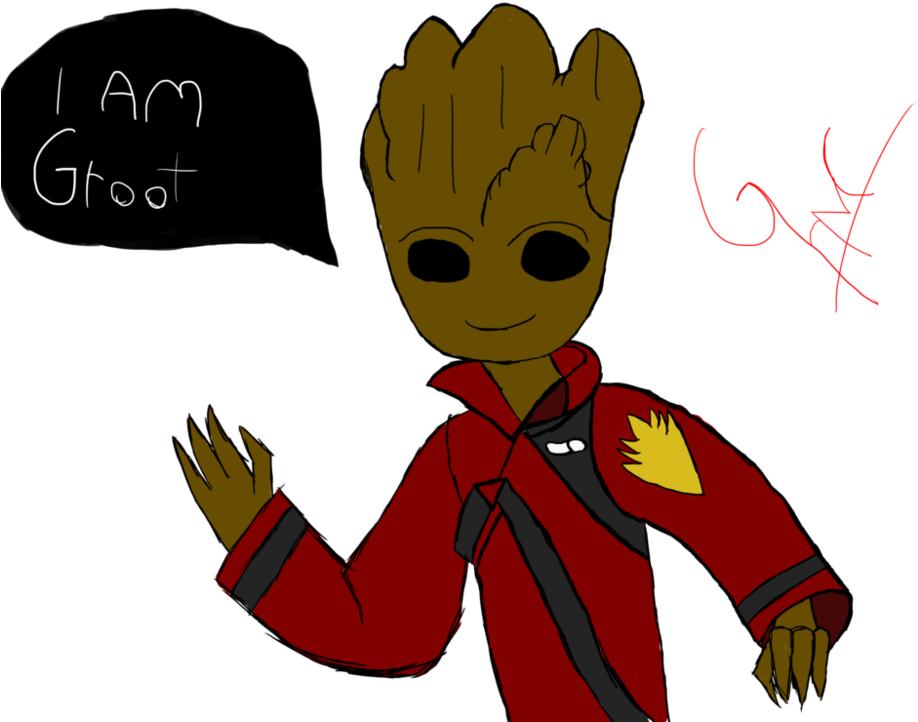 Baby Groot - Cartoon (999x799)