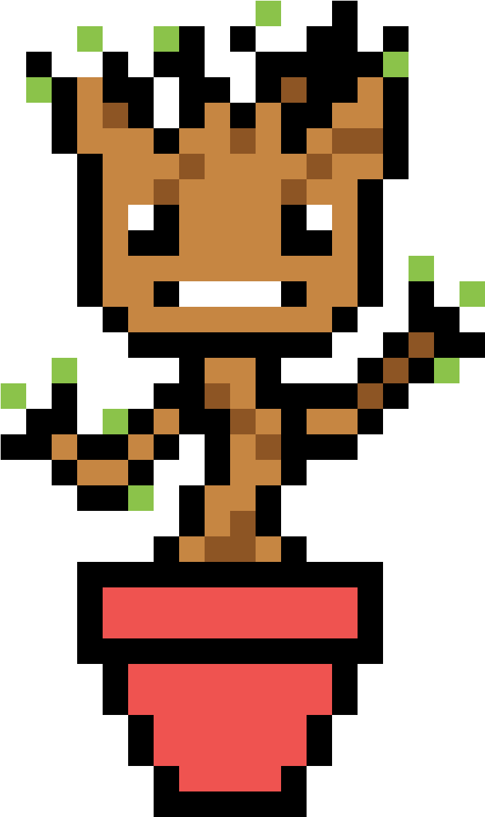 Baby Groot - Baby Groot Pixel Art (1184x1184)