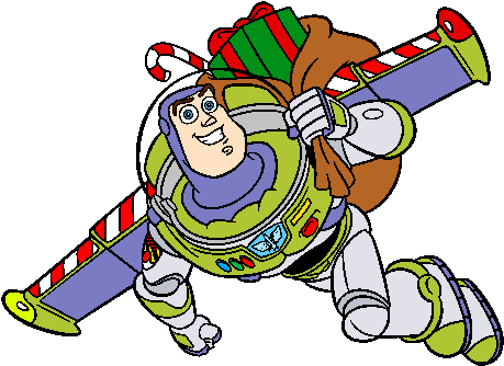 Christmas Clipart Toy Story - Buzz Lightyear Clipart (490x344)