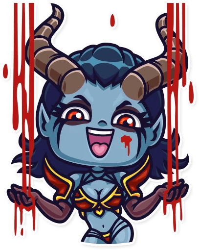 Sticker Telegram Clip Art Messaging Apps Demon - Telegram (512x512)