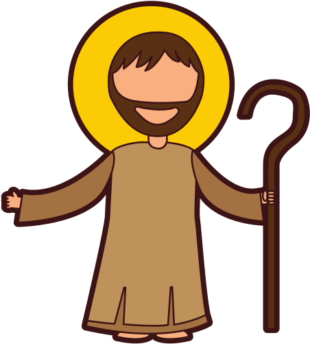 Saint Joseph Manger Character - Saint Joseph Manger Character (550x550)