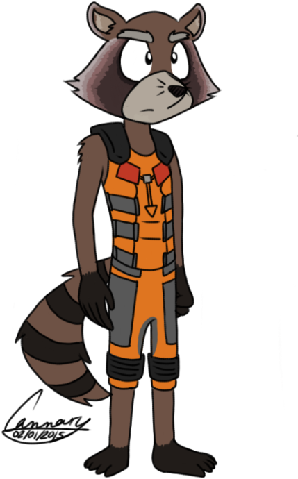 Rocket Raccoon By Metheunawesome14 On Deviantart Rh - Rocket Raccoon (450x750)