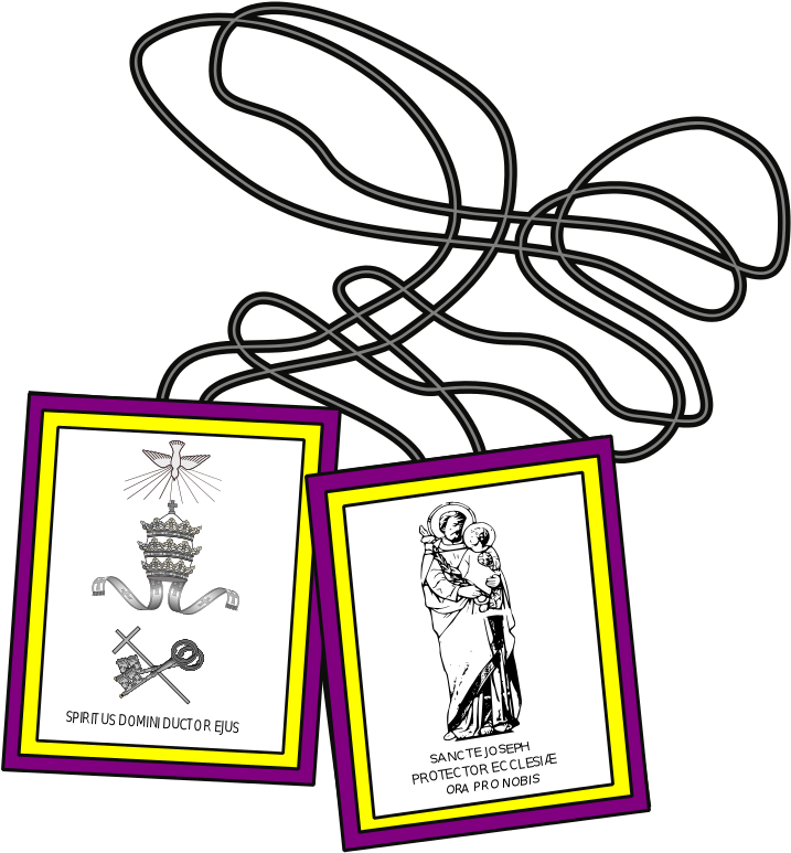 File - Scapulairesaint Joseph - Svg - Mary (744x797)