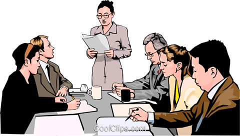 Business Meeting - Office Meeting Clipart Png (480x272)