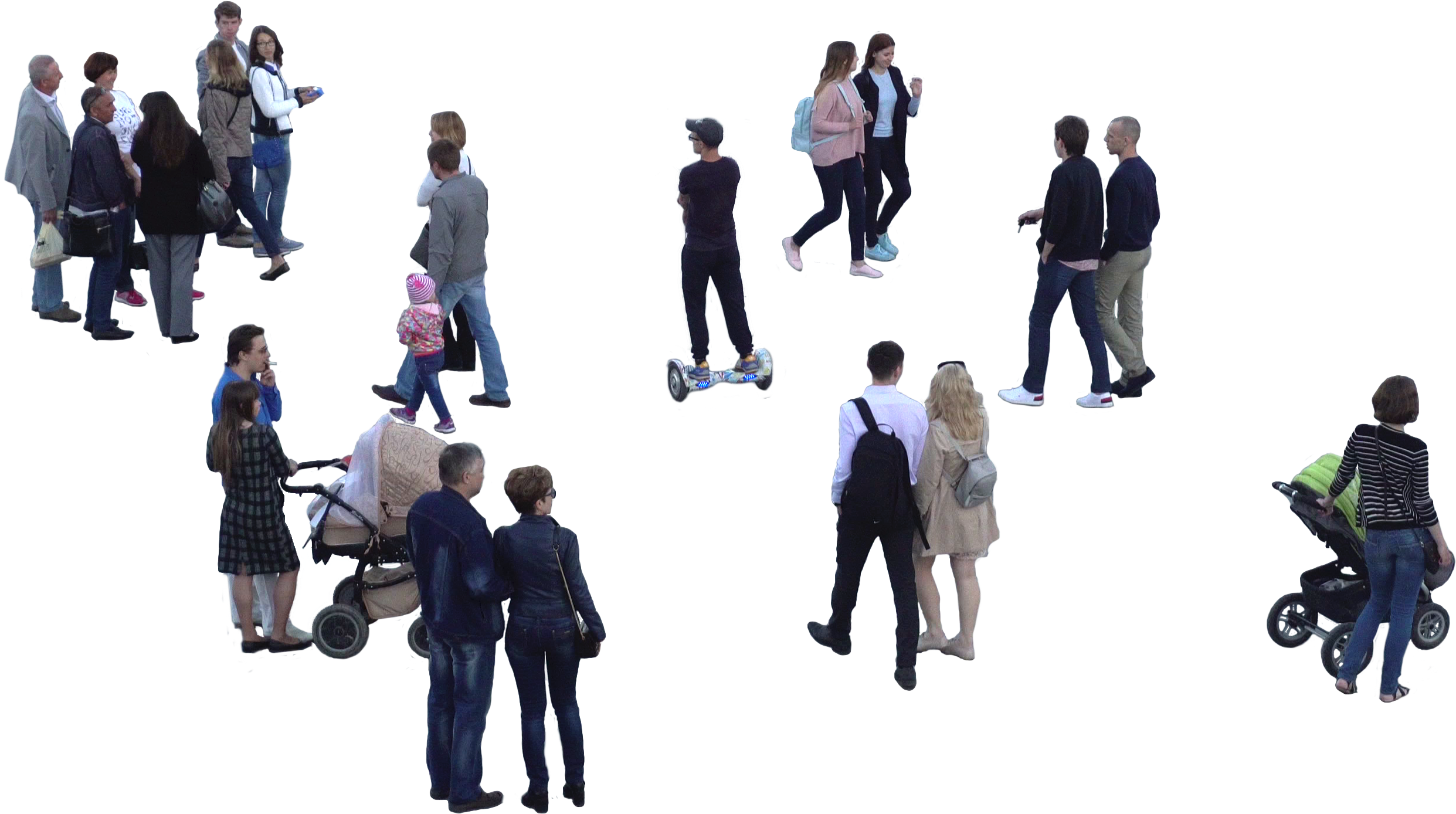 Cutout Group Of People - Architecture (2594x1560)