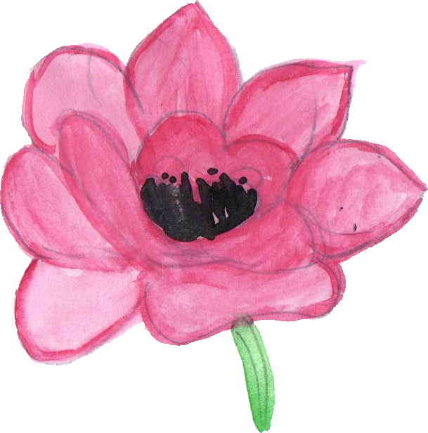 8 Watercolor Flower Head Onlygfx - Portable Network Graphics (609x616)