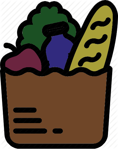 Food Shopping Bag Icon (404x512)