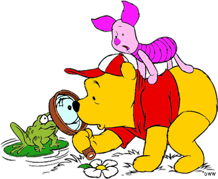 Summer Clipart July - Winnie The Pooh Frog (446x358)