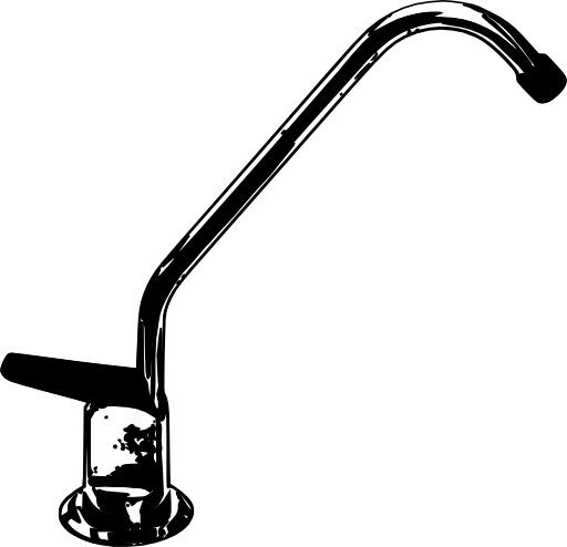 Water Tap Monochrome Clipart - Clip Art (512x494)