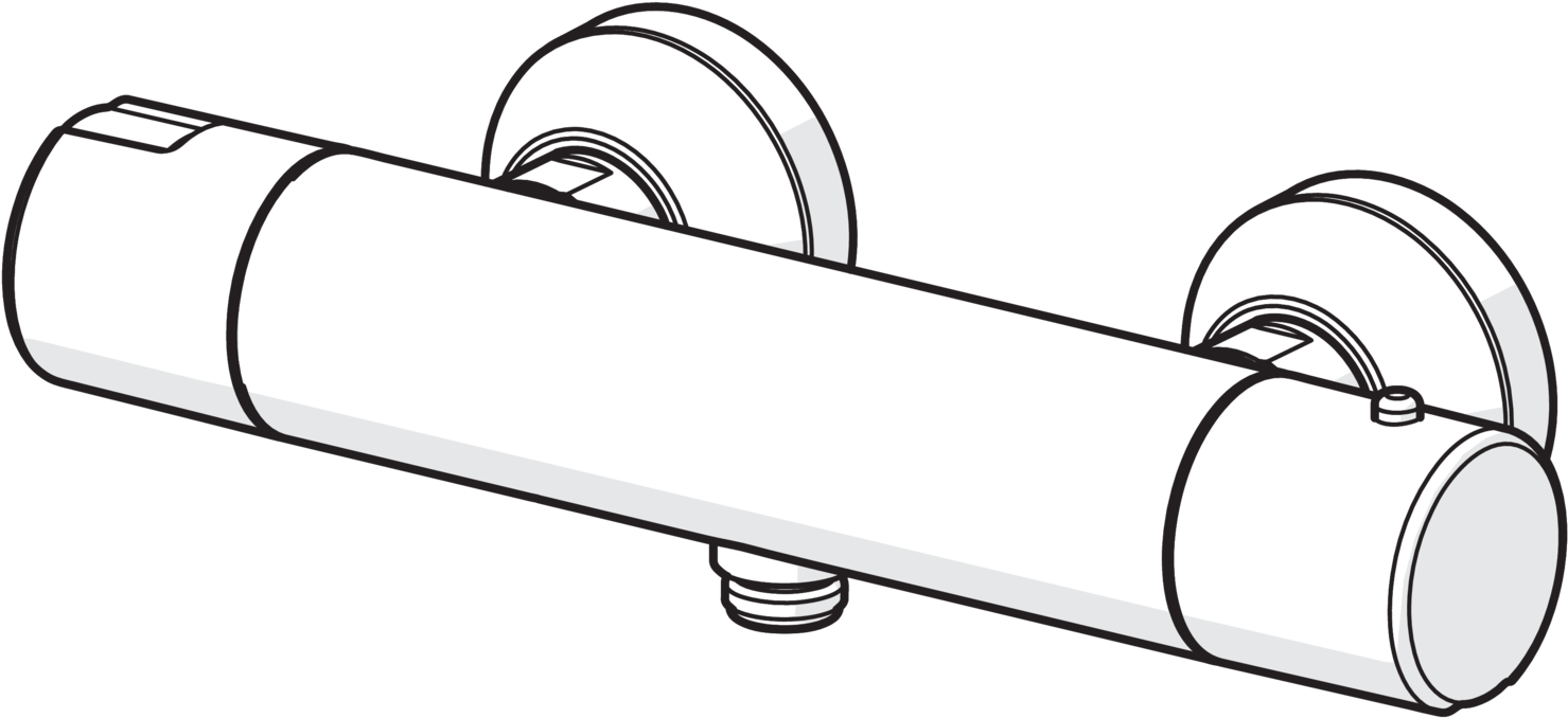 8570 Il Bagno Alessi One By Oras, Shower Faucet, - Line Art (1920x877)