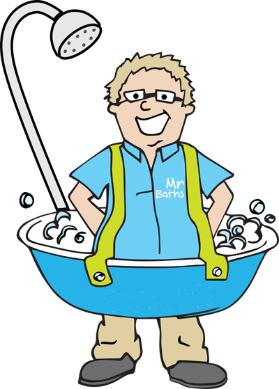 America's Bath Company Updates Bathrooms Into Great - Cartoon (400x559)