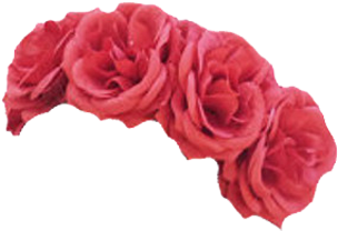 Wedding Flower Crown Hairstyle - Rose Flower Crown Png (400x400)