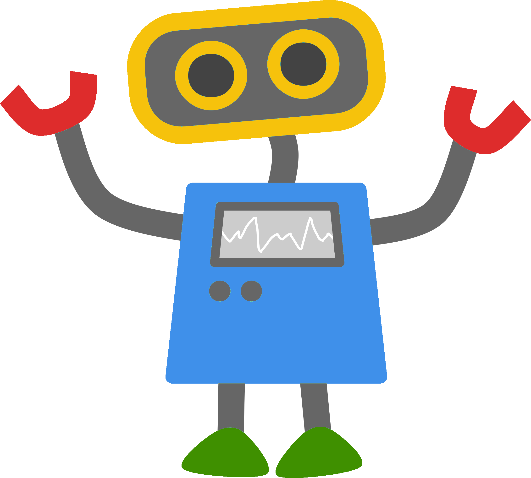 Googlebot Google Colored Robot Cartoon - Internet Of Robotic Things (2220x2000)