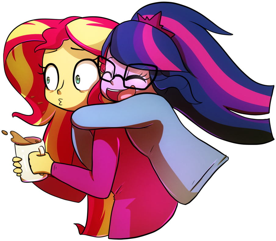 Little-tweenframes, Clothes, Coffee, Cup, Cute, Equestria - Hug (1024x1024)