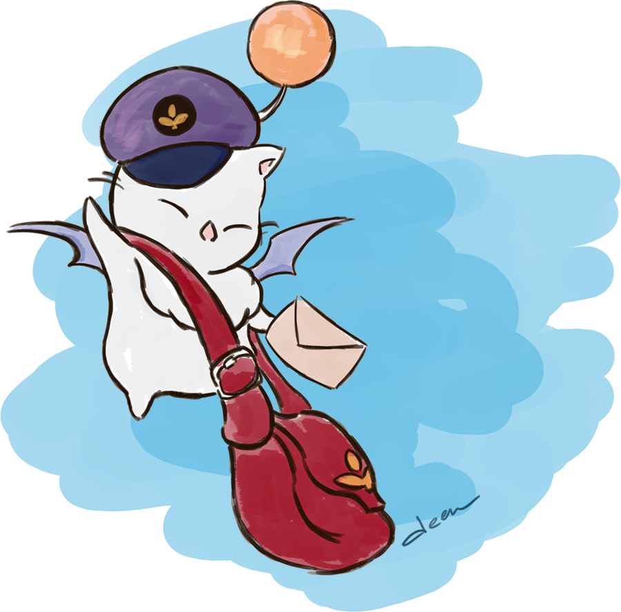 Delivery Moogle By Dindeen - Final Fantasy Delivery Moogle (900x887)