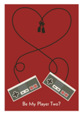 Be My Player 2 Geeky Greeting Card - More Chill Wallpaper Iphone (400x400)