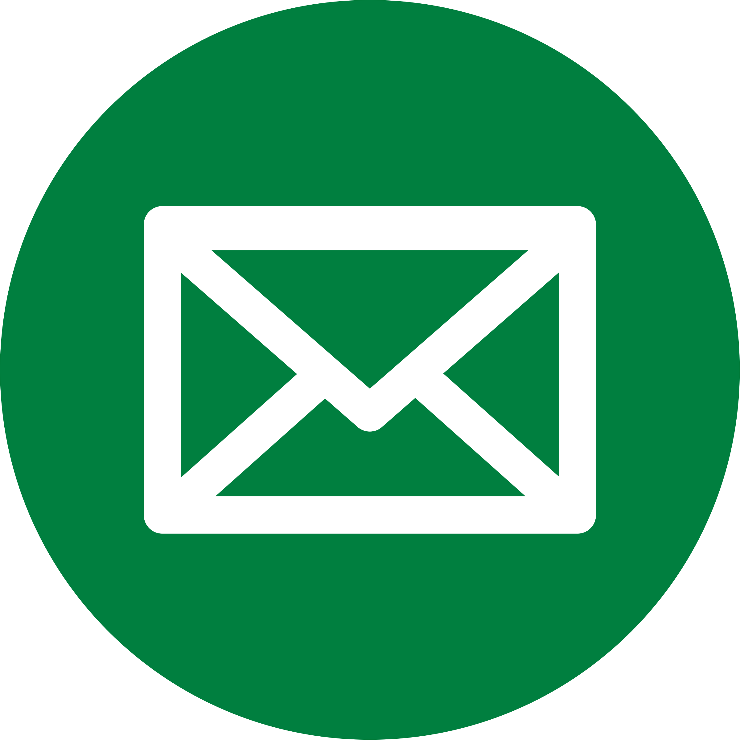 Big Image - Mail Icon Png Circle (2400x2400)