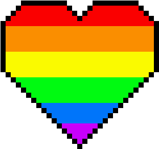 Gay Pride - Emoji Pixel Art (420x400)