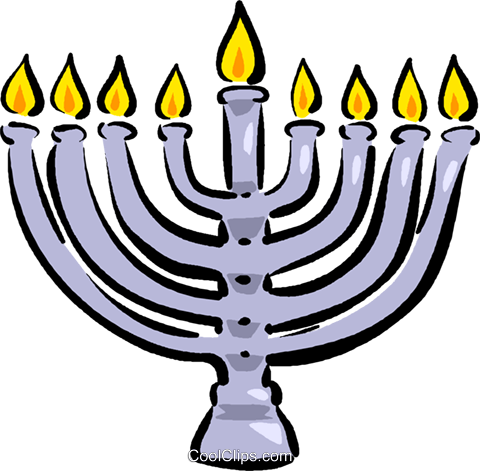 Menorah Royalty Free Vector Clip Art Illustration - Menorah Royalty Free Vector Clip Art Illustration (710x700)