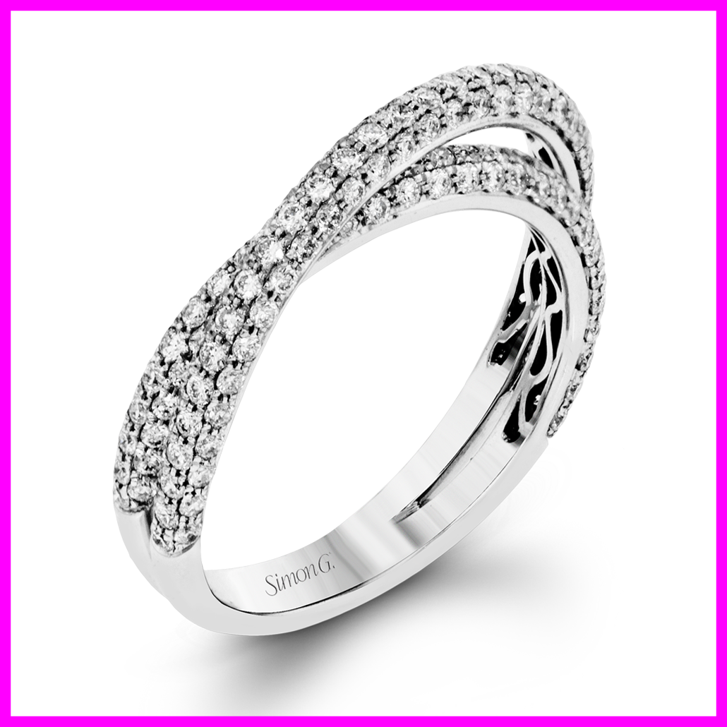 Unbelievable Presenting An Eye Catching Modern Design - Simon G. 18k White Gold Engagement Ring (1030x1030)