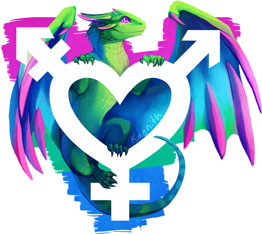 Ace Pride - Polysexual Dragon (540x480)