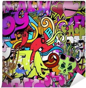 Hip-hop Style Seamless Texture Pat Wall Mural • Pixers® - Men's Graffiti Pop Art Wallet Clutch Bag Handbag Organizer (400x400)