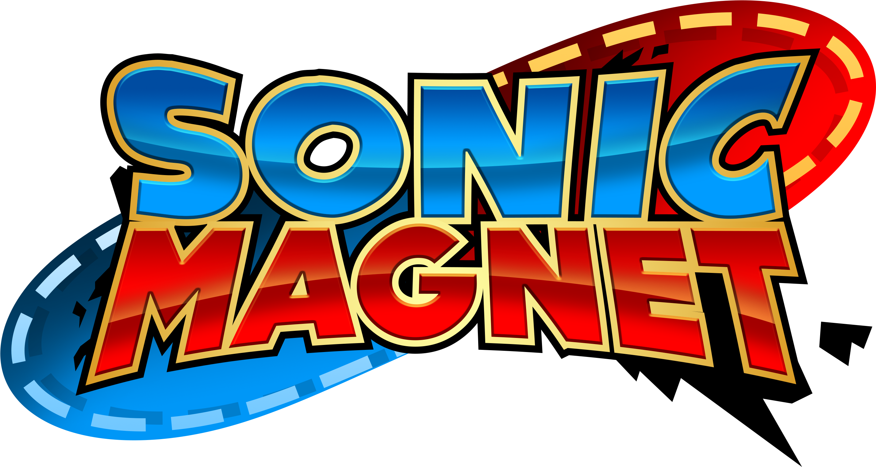 Sonic Magnet Logo By Nuryrush - Sonic Magnet (3038x1763)