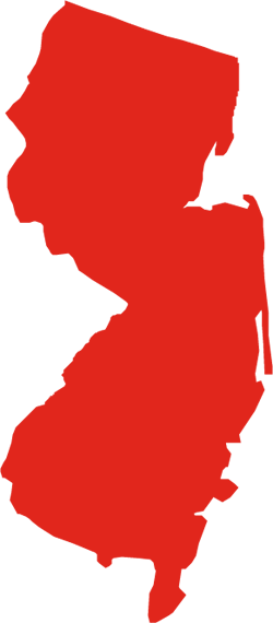 Category Pin State For Which Entry Submitted - New Jersey Map Outline (250x570)