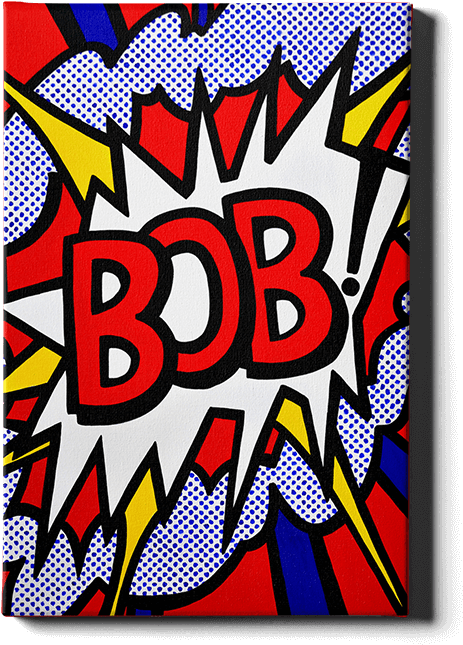 Bob Marongiu Visual Arts Pop Art Graphic Design - Pop Art Fabric - 10 Pop Art Comic Words Newsweek Magazine (645x800)