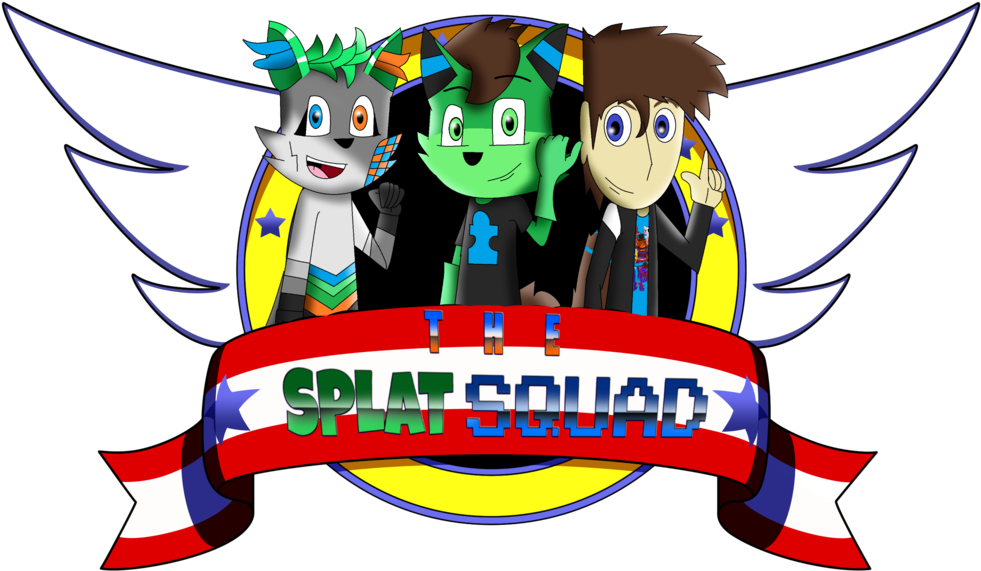 The Splat Squad Logo Ver 2 By Scfofficial - Sonic The Hedgehog Logo Template (1024x593)