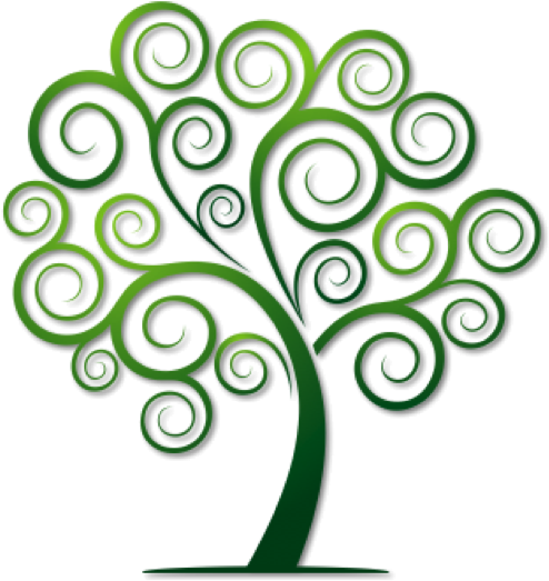 The Spiral Tree - Swirly Tree (526x535)