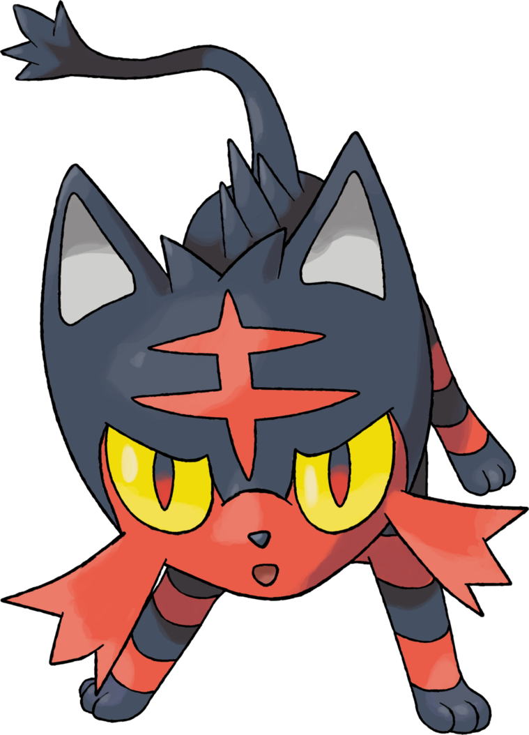 Litten By Theangryaron - Pokemon Litten Angry (759x1054)