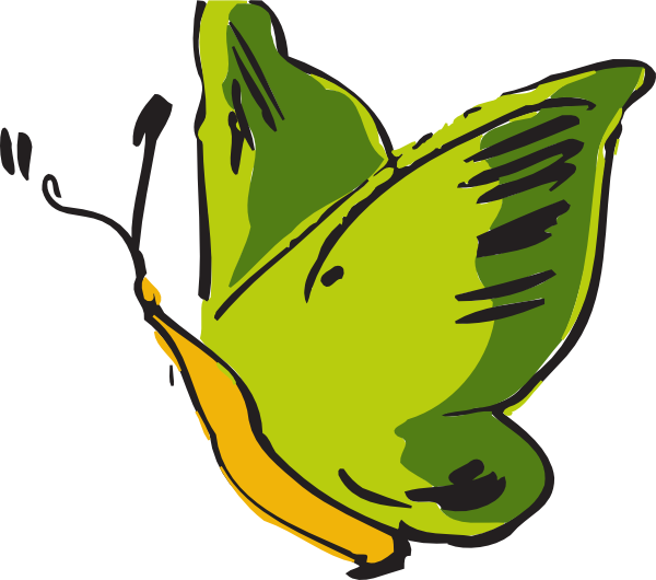 How To Set Use Green Butterfly Svg Vector - Insect (600x530)