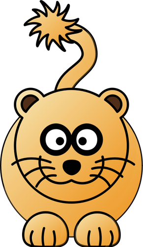 Female Lioness Clipart - Cartoon Lions (291x500)