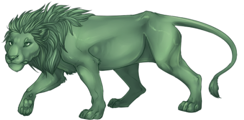 Life Form Taxidermy Lion - Lion (500x333)