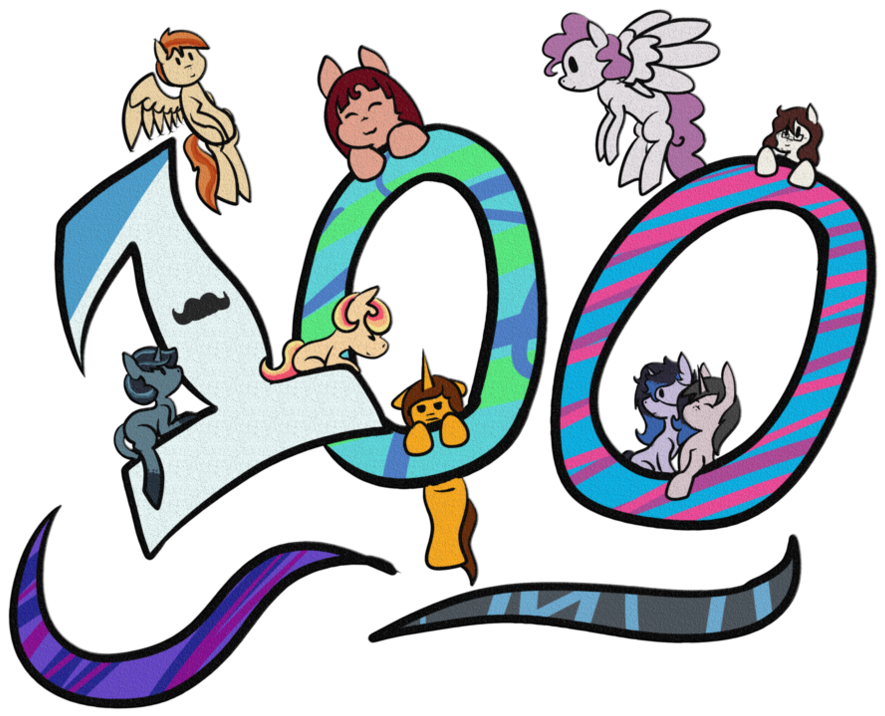 Happy 100 Eps Yocs By Firepetalfox - Cartoon (1020x783)