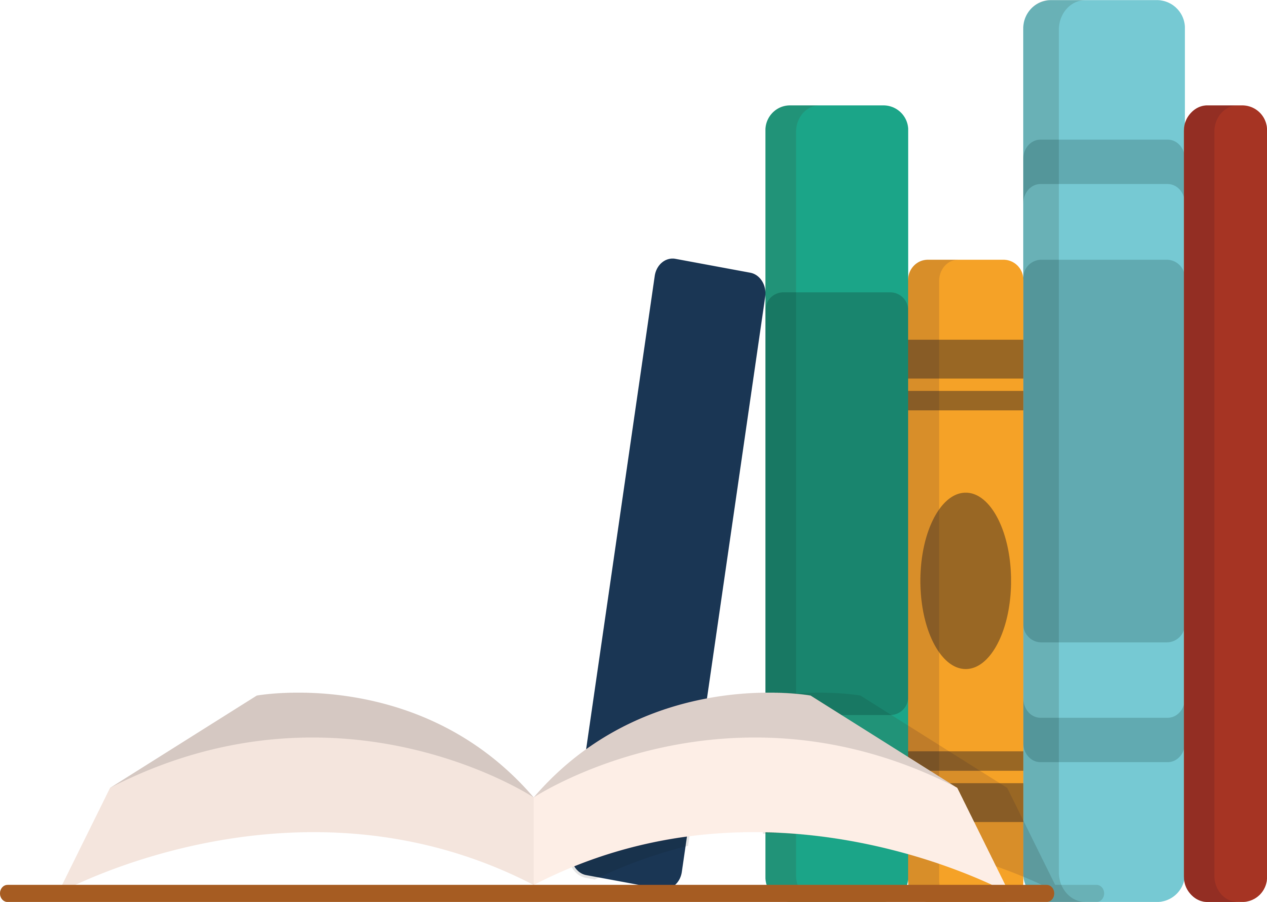 Bookcase Vecteur - Open Book - Bookcase Vecteur - Open Book (4413x3141)