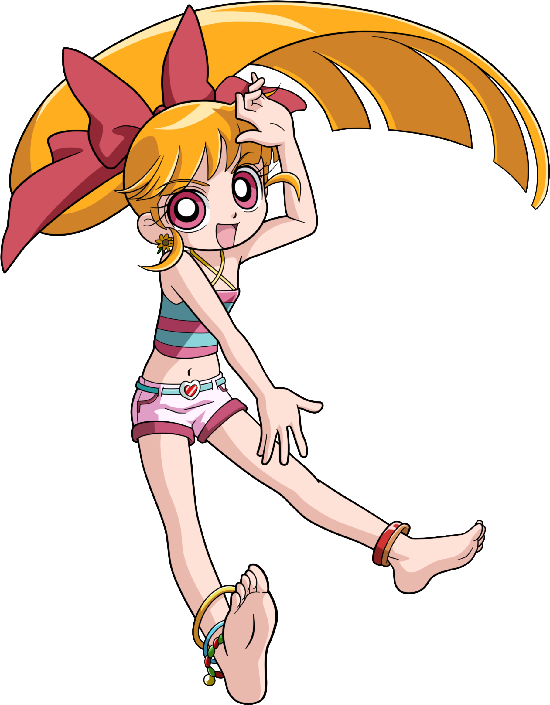 Powerpuff Girls Z Blossom Pj Pose - Powerpuff Girls Blossom Feet (1875x2500)