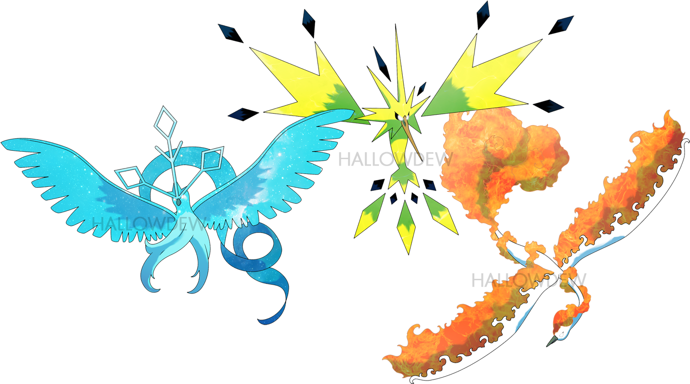 Pokemon X Legendary Clipart Free Clip Art Images - Mega Evolution Legendary Birds (1472x837)