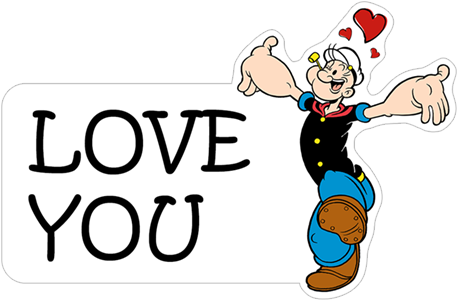 Sticker 21 From Collection «popeye» - Maggie And Sara Look For Love [book] (490x317)