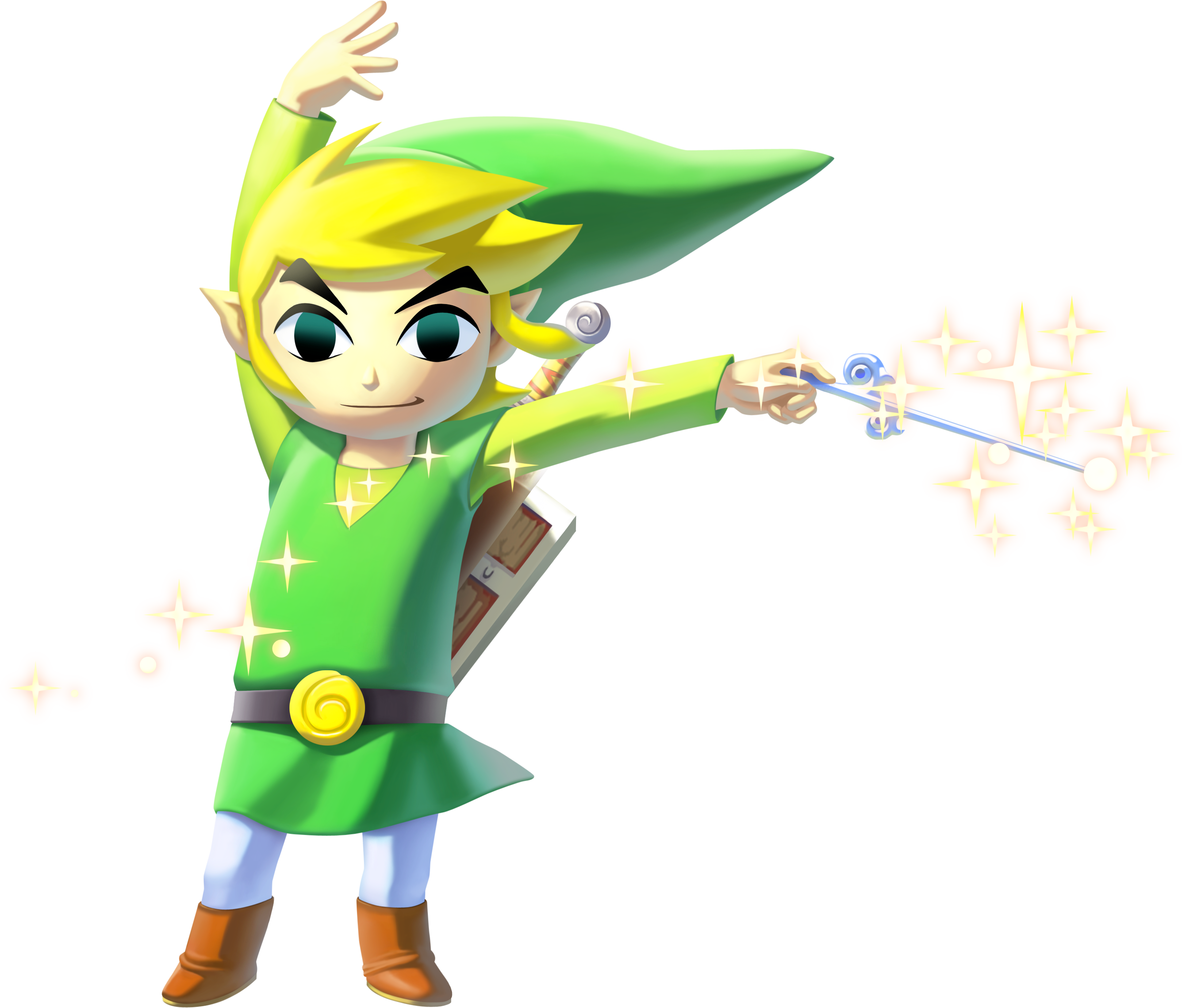 Link's Official Tphd Render - Nintendo Amiibo Legend Of Zelda Series: Toon Link (3238x2761)