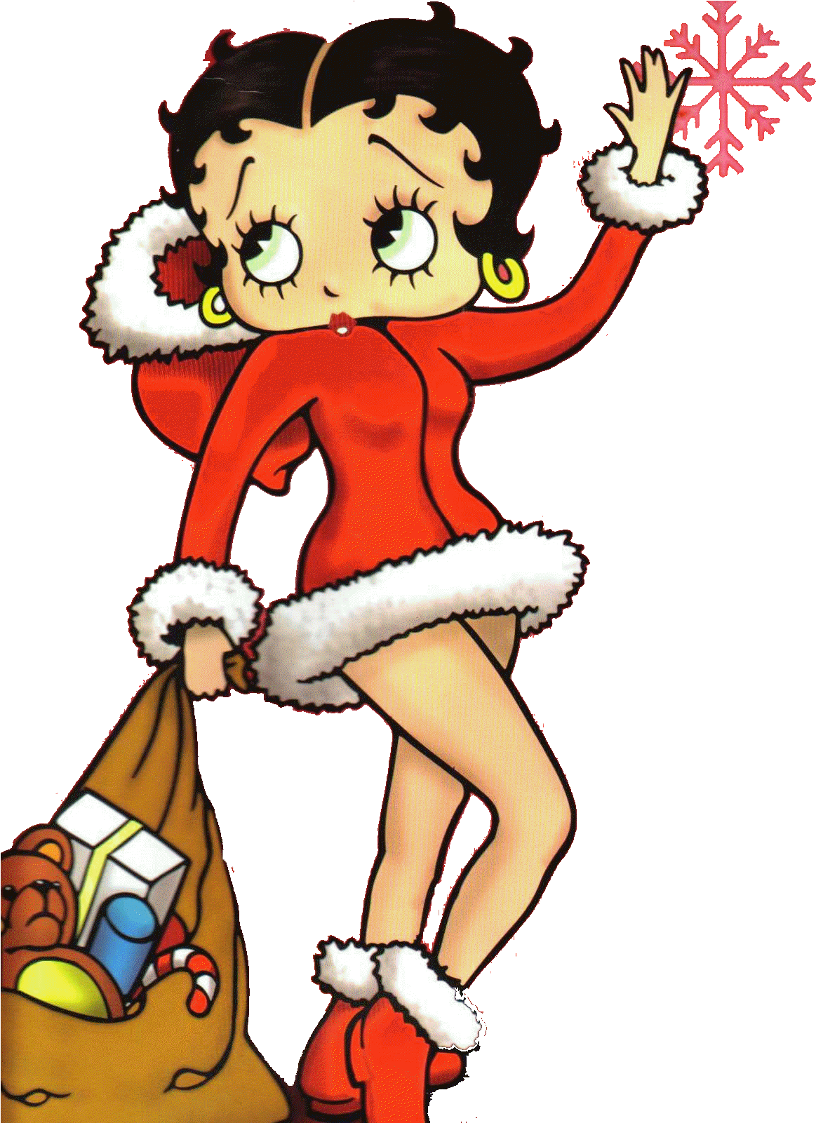 Betty Boop - Betty Boop Christmas Clip Art (1238x1600)