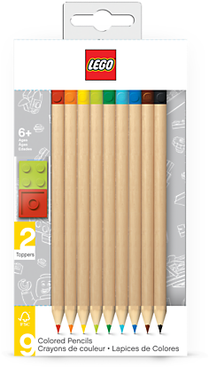 <p>write And Draw In Richer Colors With This Set Of - Lego Colored Pencils - 9 Pack (600x450)