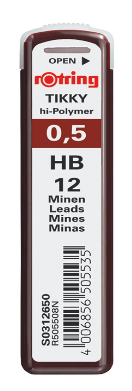 Rotring Pencil Lead Box - Rotring Refills Hb Lead - 12 Pack .5mm Pencil (800x800)