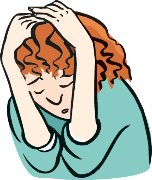 Feeling Human Behavior Severe Anxiety Clip Art - Feeling Human Behavior Severe Anxiety Clip Art (608x600)