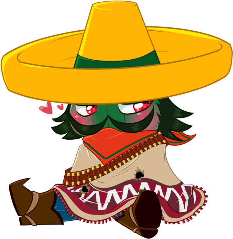 Chibi Cactus Gunman By Meb90 - Gregory Horror Show Cactus Gunman (871x918)