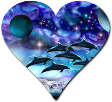 Dolphin Clipart Heart - Amazing Backgrounds (540x380)